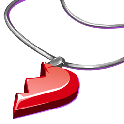 Heart Necklace Right Piece